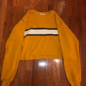 Garage Cropped Yellow Sweatshirt